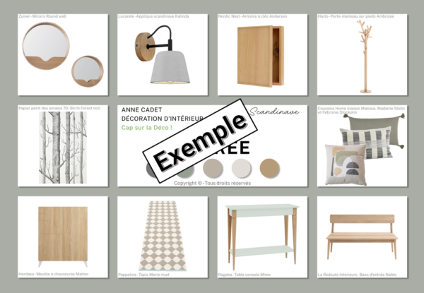 Exemple Planche Décoration - Anne Cadet Décoration Intérieur
