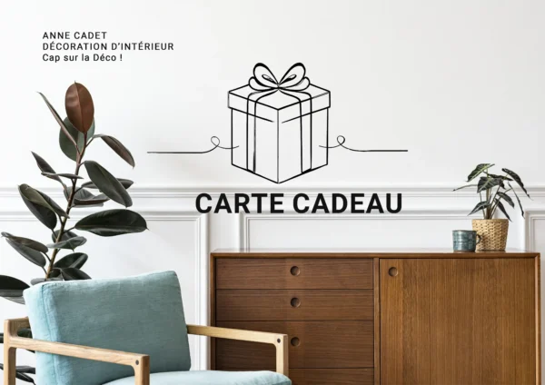 Carte Cadeau Décoration - Anne Cadet Décoration d'Intérieur