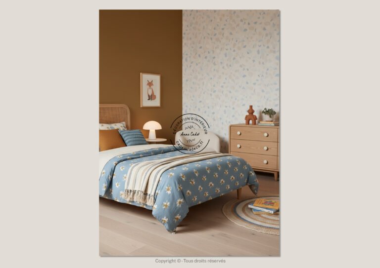 Chambre d'enfant joyeuse de style Contemporain - Anne Cadet Décoration d'Intérieur - Cap sur la Déco !