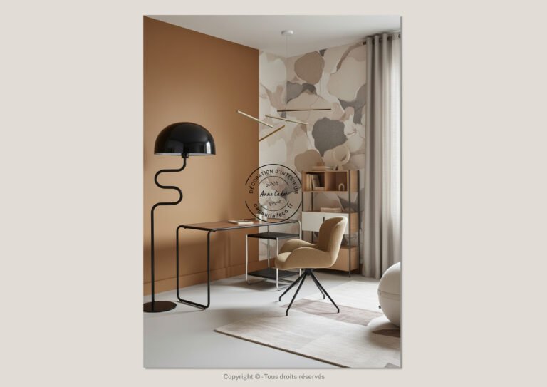 Bureau graphique de style Contemporain - Anne Cadet Décoration d'Intérieur - Cap sur la Déco !