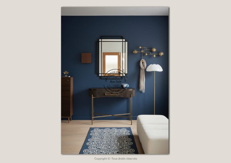 Entrée accueillante de style Art Déco - Anne Cadet Décoration d'Intérieur - Cap sur la Déco !