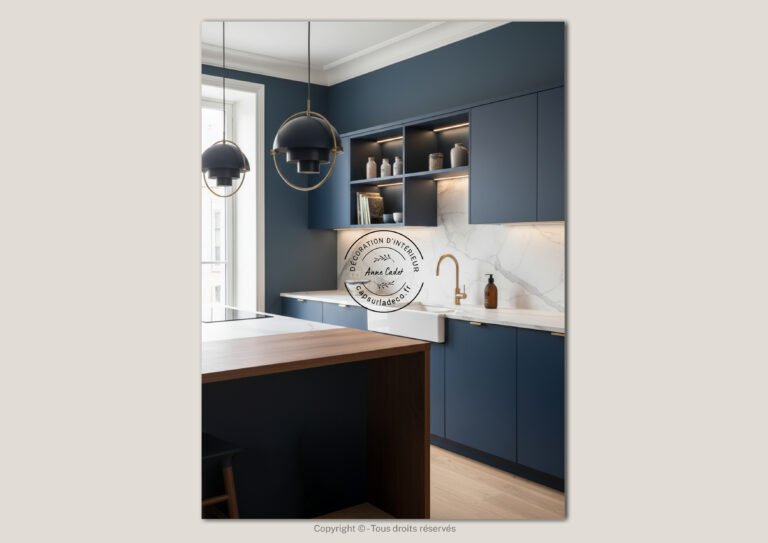 Cuisine élégante de style Art Déco - Anne Cadet Décoration d'Intérieur - Cap sur la Déco !