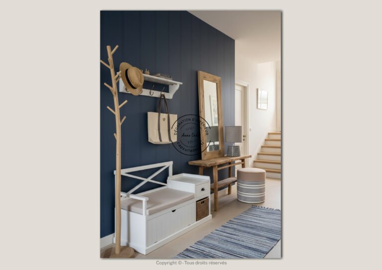 Entrée chaleureuse de style Bord de mer - Anne Cadet Décoration d'Intérieur - Cap sur la Déco !