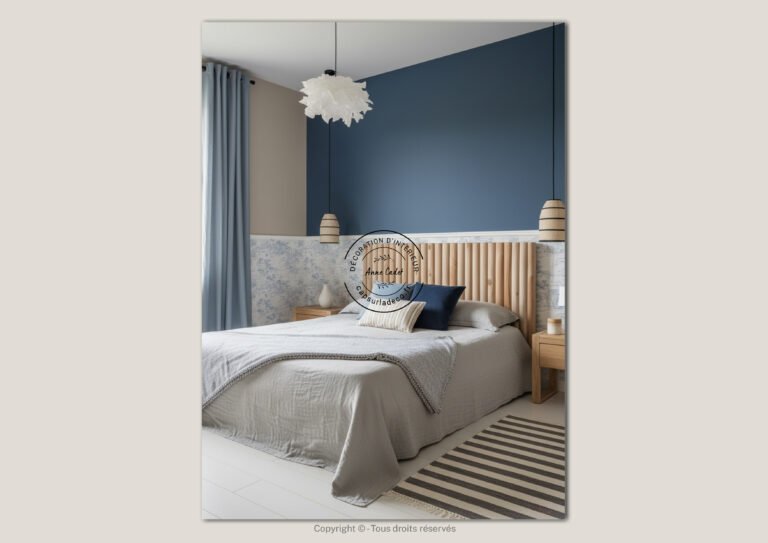 Chambre parentale cosy de style Bord de mer - Anne Cadet Décoration d'Intérieur - Cap sur la Déco !