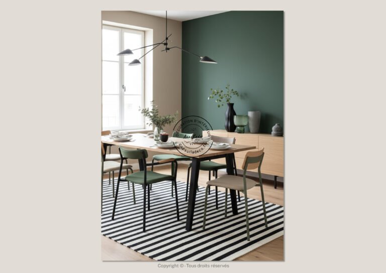Salle à manger conviviale de style Contemporain - Anne Cadet Décoration d'Intérieur - Cap sur la Déco !