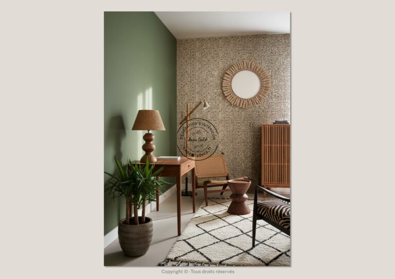 Bureau artisanal de style Ethnique - Anne Cadet Décoration d'Intérieur - Cap sur la Déco !
