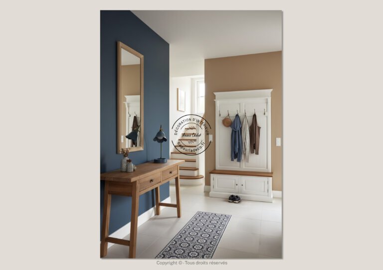 Entrée accueillante de style Maison de famille - Anne Cadet Décoration d'Intérieur - Cap sur la Déco !