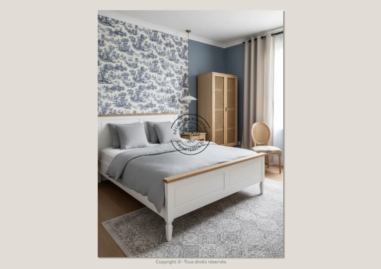 Chambre parentale confortable de style Maison de famille - Anne Cadet Décoration d'Intérieur - Cap sur la Déco !
