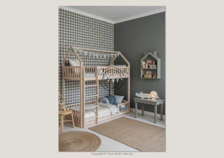 Chambre d'enfant cosy de style Maison de famille - Anne Cadet Décoration d'Intérieur - Cap sur la Déco !