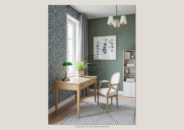 Bureau plein de charme de style Maison de famille - Anne Cadet Décoration d'Intérieur - Cap sur la Déco !