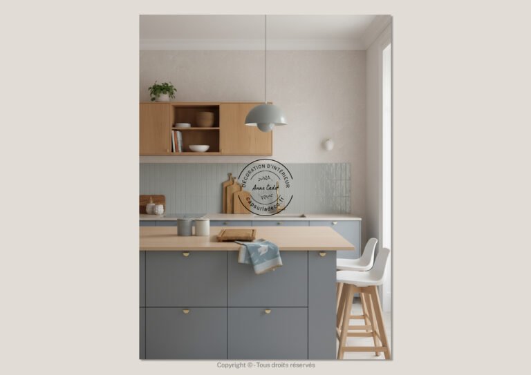 Cuisine épurée de style Scandinave - Anne Cadet Décoration d'Intérieur - Cap sur la Déco !