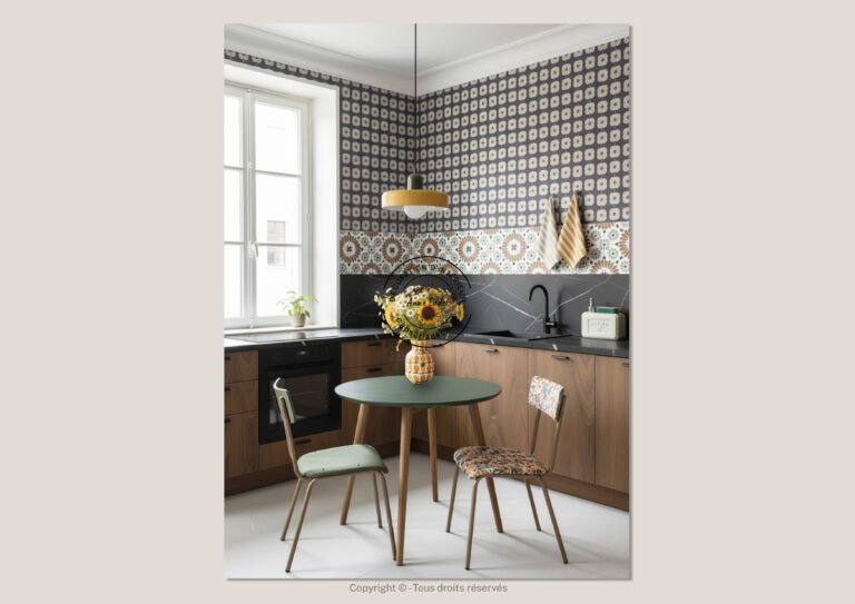Cuisine avec charme et caractère de style Vintage - Anne Cadet Décoration d'Intérieur - Cap sur la Déco !