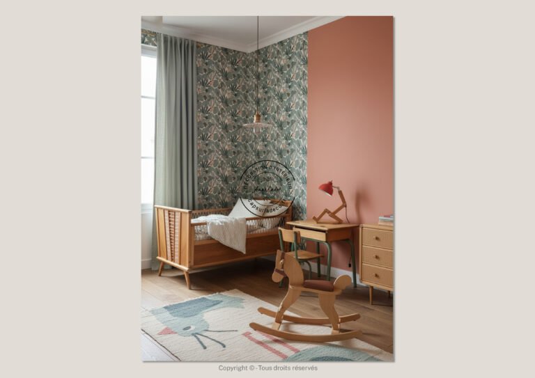 Chambre d'enfant authentique de style Vintage - Anne Cadet Décoration d'Intérieur - Cap sur la Déco !