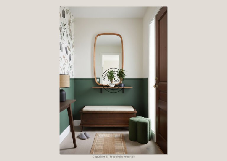 Entrée accueillante de style Zen - Anne Cadet Décoration d'Intérieur - Cap sur la Déco !