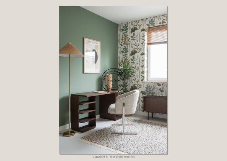 Bureau ressourçant de style Zen - Anne Cadet Décoration d'Intérieur - Cap sur la Déco !